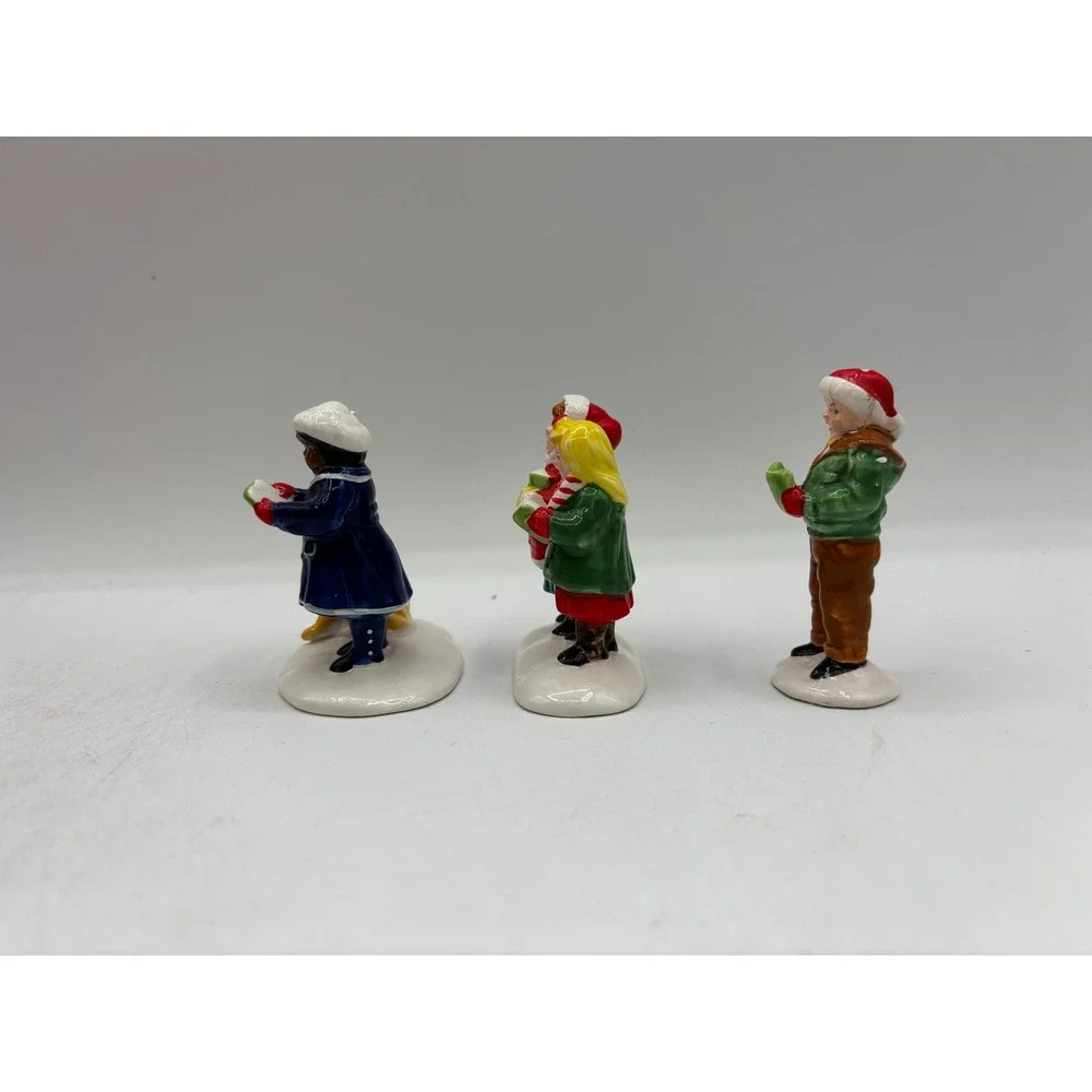 Department 56 1990 Original Snow Village Here We Come A'Caroling Set of 3 5161-6